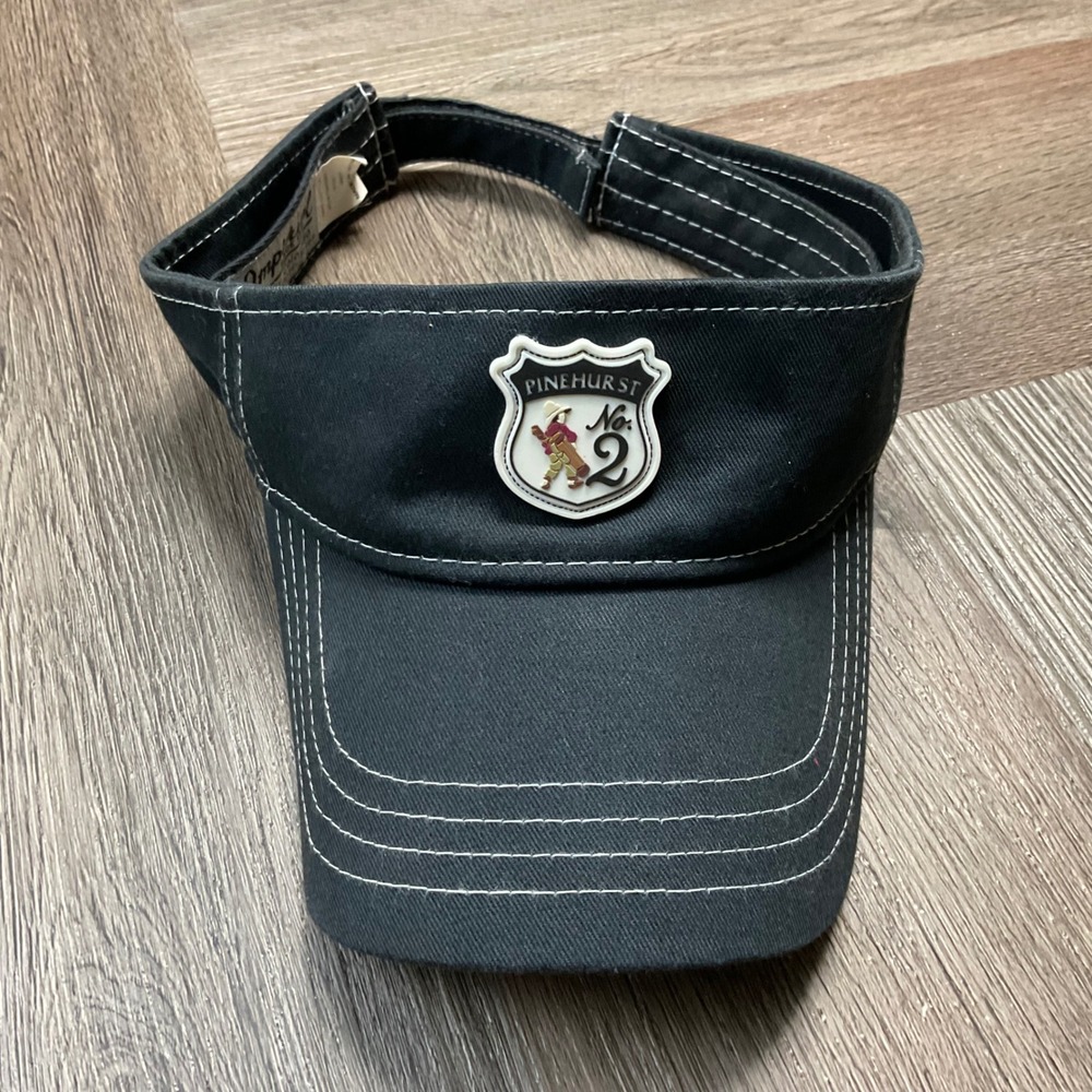 Imperial Pinehurst No. 2 2011 Logo Golf Cotton Adjustable Visor Unisex Black